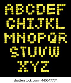 ink hand drawn pixel font