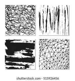 Ink hand drawn textures. Can be used for wallpaper, background of web page, scrapbook, party decoration, t-shirt design, card, print, poster, invitation, packaging and so on.