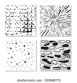 Ink hand drawn textures. Can be used for wallpaper, background of web page, scrapbook, party decoration, t-shirt design, card, print, poster, invitation, packaging and so on.