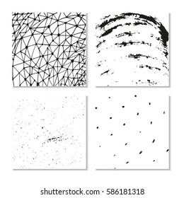 Ink hand drawn textures. Can be used for wallpaper, background of web page, scrapbook, party decoration, t-shirt design, card, print, poster, invitation, packaging and so on.