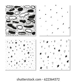 Ink hand drawn textures. Can be used for wallpaper, background of web page, scrapbook, party decoration, t-shirt design, card, print, poster, invitation, packaging and so on.