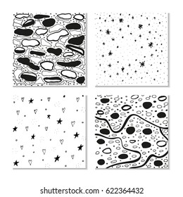 Ink hand drawn textures. Can be used for wallpaper, background of web page, scrapbook, party decoration, t-shirt design, card, print, poster, invitation, packaging and so on.