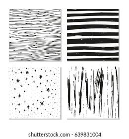 Ink hand drawn textures. Can be used for wallpaper, background of web page, scrapbook, party decoration, t-shirt design, card, print, poster, invitation, packaging.