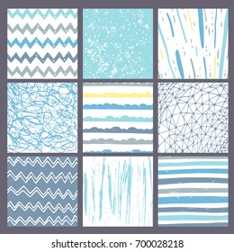 Ink hand drawn textures. Can be used for wallpaper, background of web page, scrapbook, party decoration, t-shirt design, card, print, poster, invitation, packaging and so on.