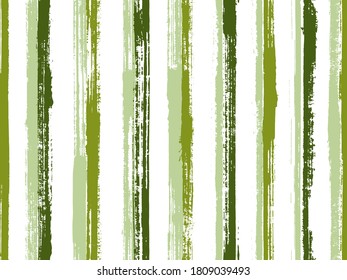 Ink handdrawn irregular stripes vector seamless pattern. Minimal linen fabric print design. Vintage geometric irregular stripes, lines banner background. Repeatable ornament.