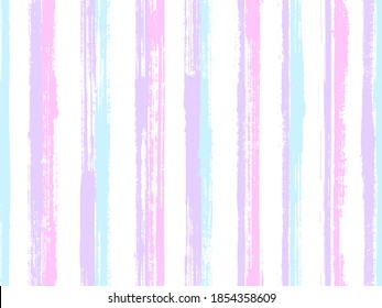 Ink handdrawn irregular stripes vector seamless pattern. Traditional maritime shirt textile design. Old style texture irregular stripes, lines background swatch. Endless backdrop.