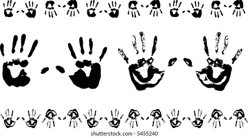 Ink Handprint Design