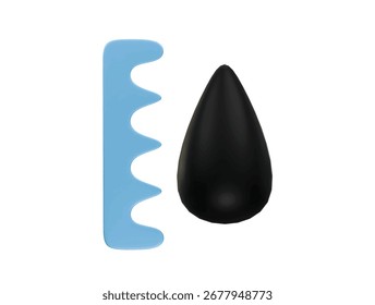Icono de tinta 3D Ilustración Render