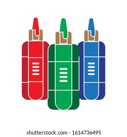 Tintensymbol. flache Illustration der Vektorillustration. Farbzeichen-Symbol