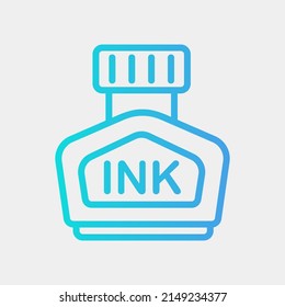 Ink icon in gradient style, use for website mobile app presentation