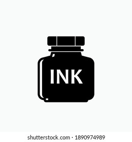 Ink Icon. Pen Filled Symbol - Vector Logo Template.