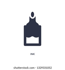 ink icon. Simple element illustration from literature concept. ink editable symbol design on white background. Can be use for web and mobile.
