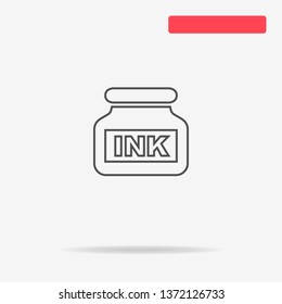 Ink icon. Vector concept illustration for design.