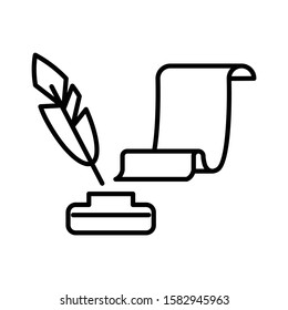 Ink icon , vector design , stationery icon