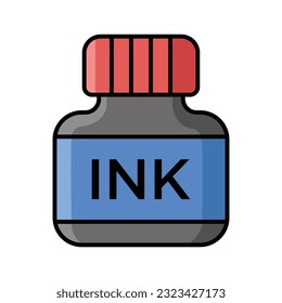 ink icon vector design template in white background