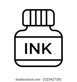 ink icon vector design template in white background