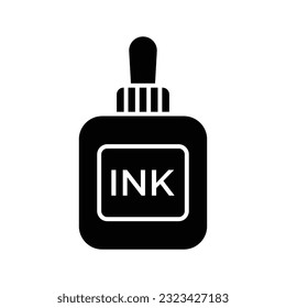 plantilla de diseño de vectores de iconos de tinta en fondo blanco