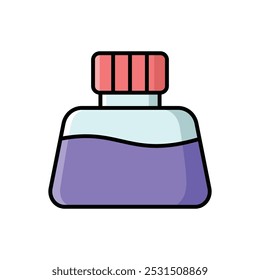 Plantilla de diseño de Vector de icono de tinta simple y limpia