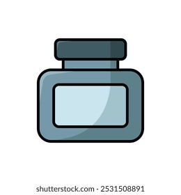 Plantilla de diseño de Vector de icono de tinta simple y limpia