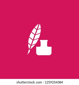 ink icon vector. ink sign on pink background. ink icon for web and app