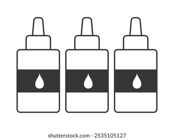 Ink jet toner Icon vector design isolated background