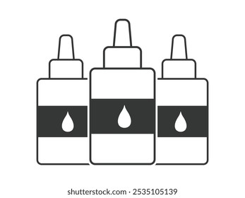 Ink jet toner Vector Icon Design isolated background