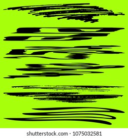 ink line collection for your design vector illustration