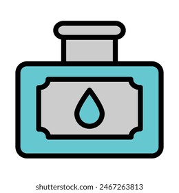 Ink Line Filled Icon Design