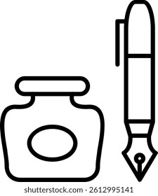Ink Line Vector Icon Design