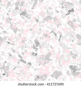 Ink marble seamless pattern. Pink and grey ink abstract vector background.