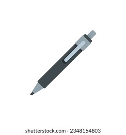Ink marker icon flat vector. Signature pen. Write marker isolated
