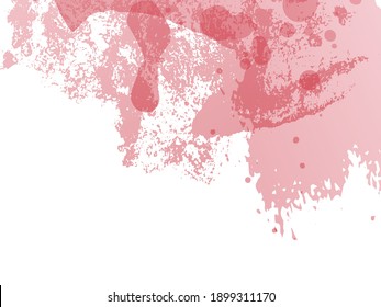 Ink Paint Brush. Psychedelic Paper Abstract Texture Backdrop.  Watercolor Cover Background. Vintage Texture Illustration. Geometric Watercolor Fabric Design. Fluid Splash.  Proton Purple