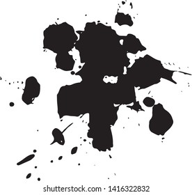 Ink Paint Splash Vector Art for Background or Wallpaper