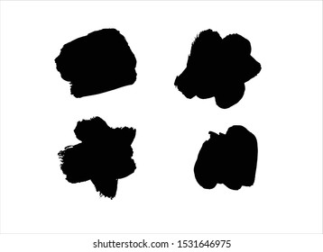 ink paint stroke background vector