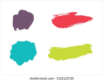 ink paint stroke background vector