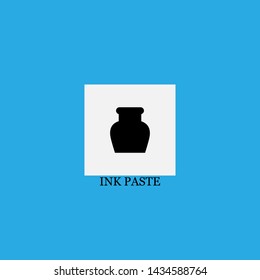 ink paste icon sign signifier vector