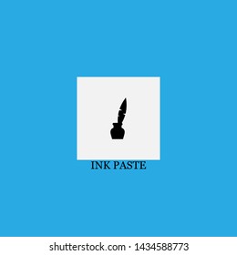 ink paste icon sign signifier vector