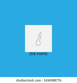 ink paste icon sign signifier vector