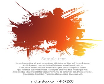 Ink path in red and yellow color