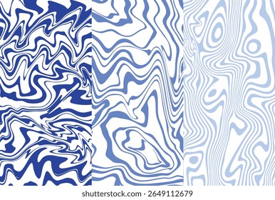 Ink Pattern art background from color Blue Style inspiration