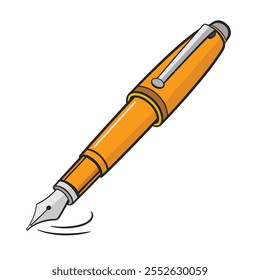 A ink pen clipart illustration on a white background