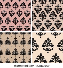 ink pen drawn seamless backgrounds