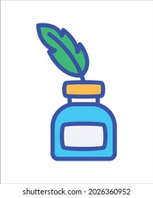 Ink, pen fully editable vector icon

