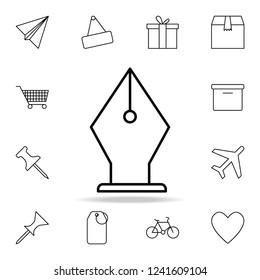 ink pen pen icon. Detailed set of simple icons. Premium graphic design. One of the collection icons for websites, web design, mobile app