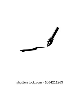 ink pen icon. Element of education and science illustration. Premium quality graphic design icon. Signs and symbols collection icon for websites, web design, mobile app on white background