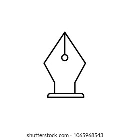 ink pen pen icon. Element of simple icon for websites, web design, mobile app, info graphics. Thin line icon for website design and development, app development on white background