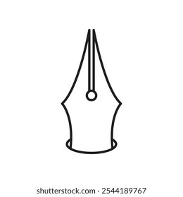 Ink pen icon. isolated vector icon.