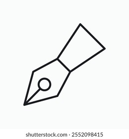 Ink pen icon. line style vector icon.