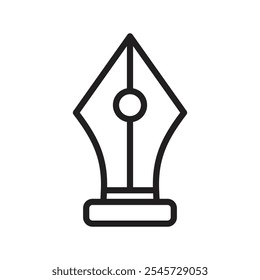 Ink pen icon Simple thin outline