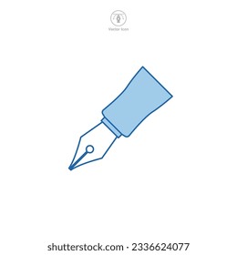 Ink Pen icon symbol vector illustration isolated on white background